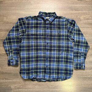 L.L. Bean Men's Chamois Shirt - Blue Plaid